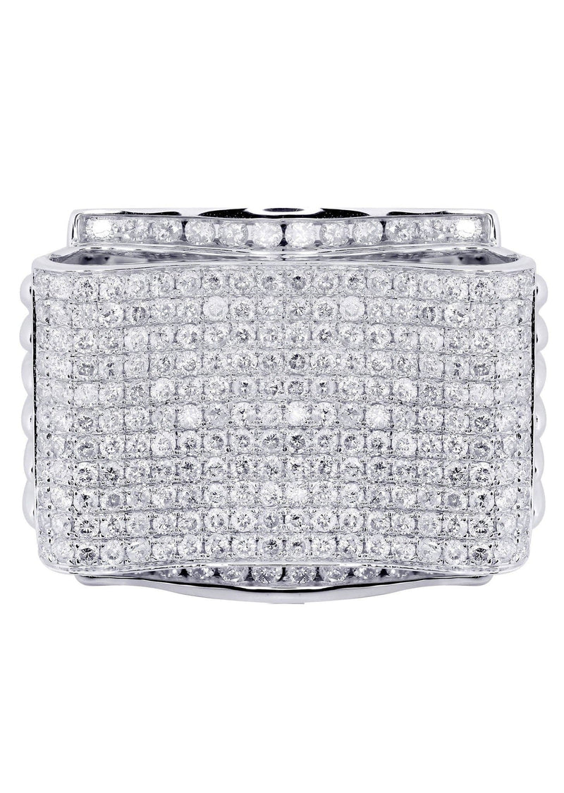 White Gold Mens Diamond Ring| 3.1 Carats| 18.39 Grams