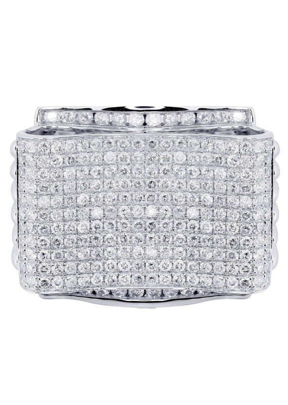 White Gold Mens Diamond Ring| 3.1 Carats| 18.39 Grams