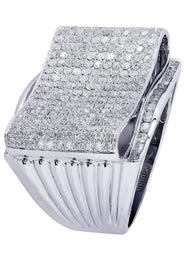 White Gold Mens Diamond Ring| 3.1 Carats| 18.39 Grams