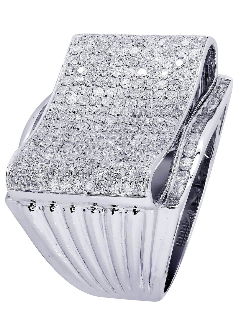 White Gold Mens Diamond Ring| 3.1 Carats| 18.39 Grams