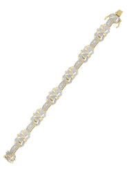 Mens Diamond Bracelet Yellow Gold| 3.72 Carats| 25.42 Grams