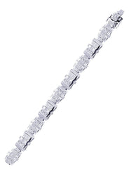 Mens Diamond Bracelet White Gold| 3.64 Carats| 31.39 Grams