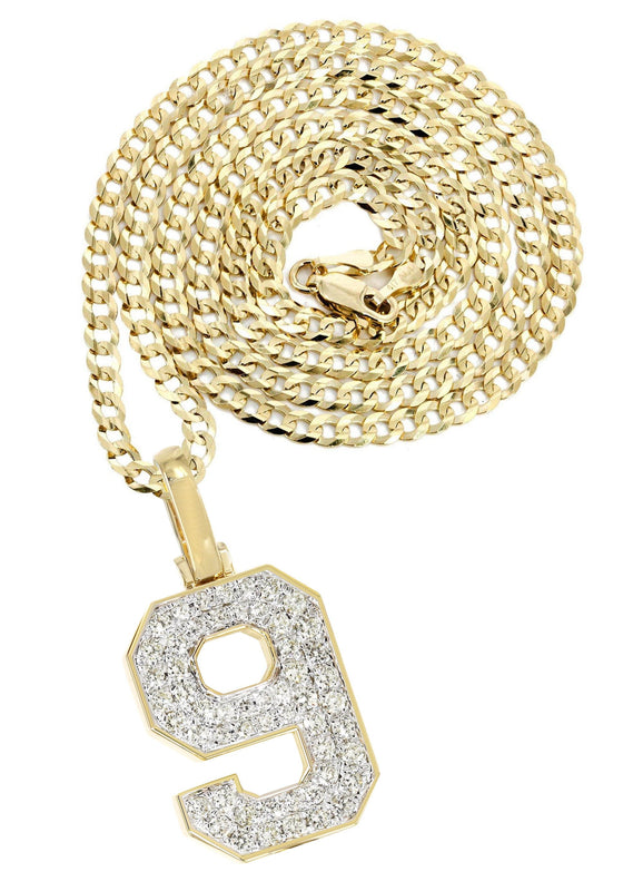 #9 Diamond Pendant Necklace | 0.67 Carats