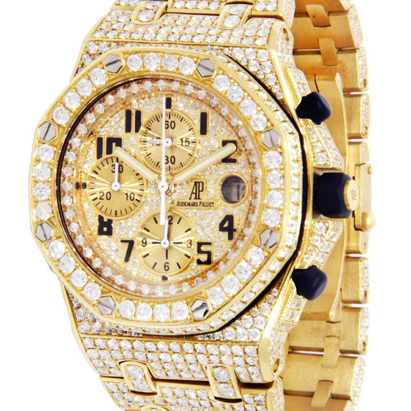 Diamond Audemars Piguet Royal Oak Offshore | 18K Yellow Gold | 42 Mm