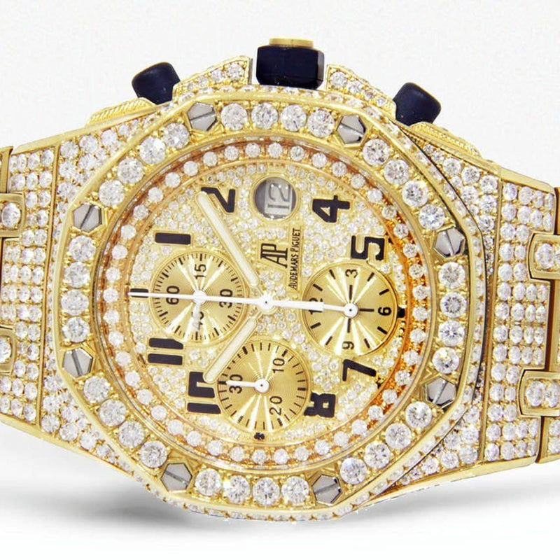 Diamond Audemars Piguet Royal Oak Offshore | 18K Yellow Gold | 42 Mm