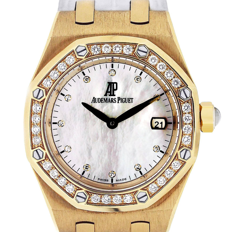 Audemars Piguet Royal Oak Watch For Women | 18K Yellow Gold | 33 Mm