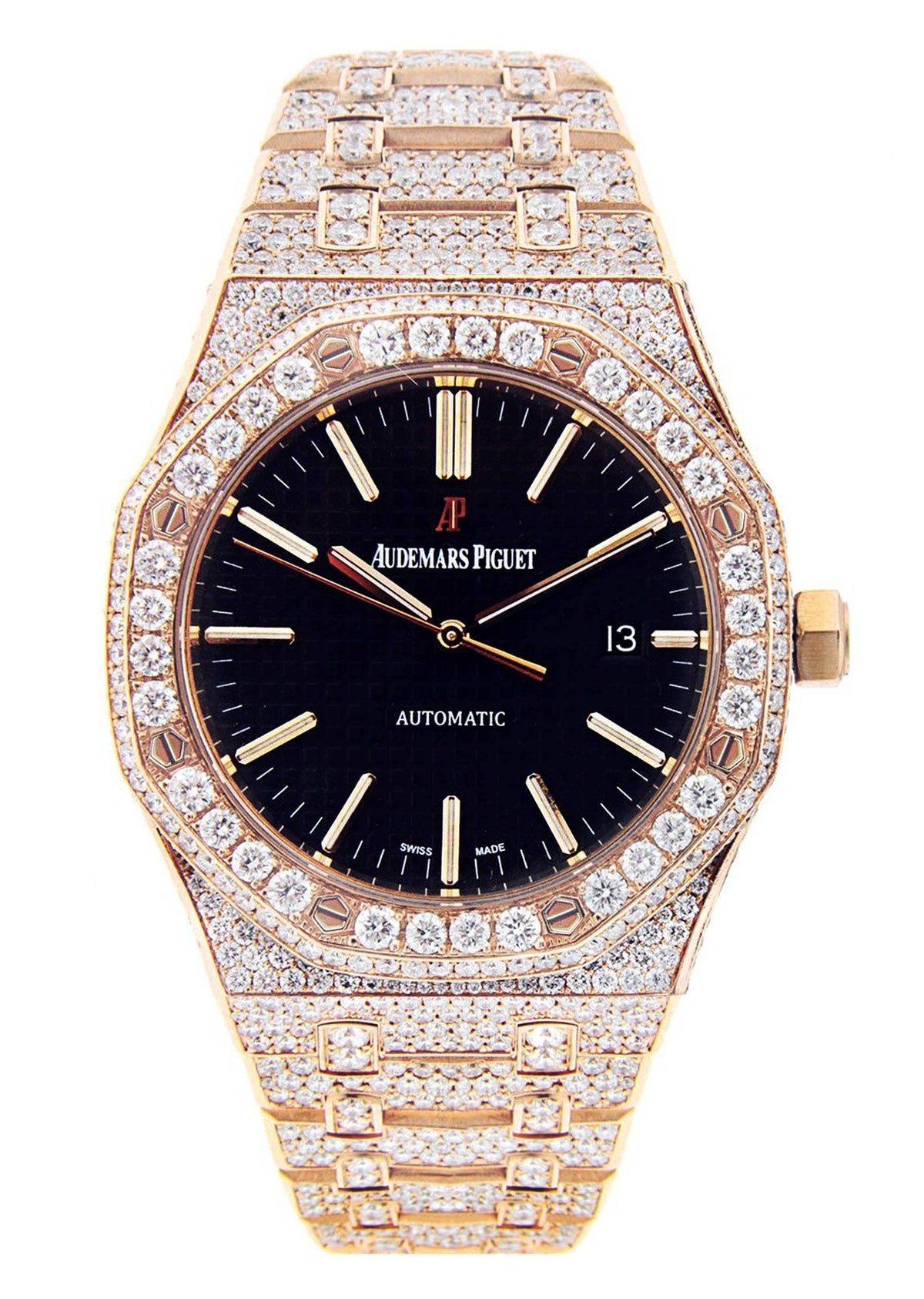 Diamond Audemars Piguet Royal Oak | 18K Pink Gold | 41 Mm