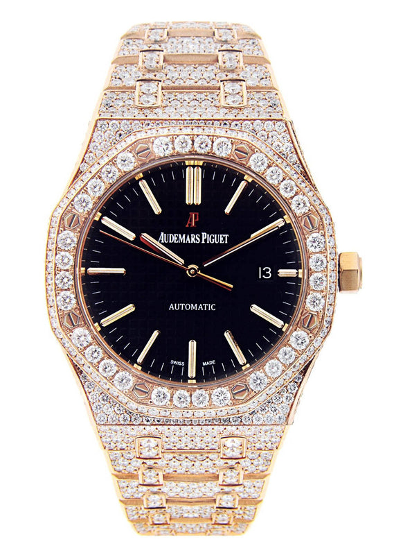 Diamond Audemars Piguet Royal Oak | 18K Pink Gold | 41 Mm