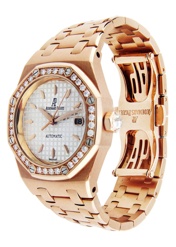 Audemars Piguet Royal Oak Watch For Women | 18K Rose Gold | 33 Mm