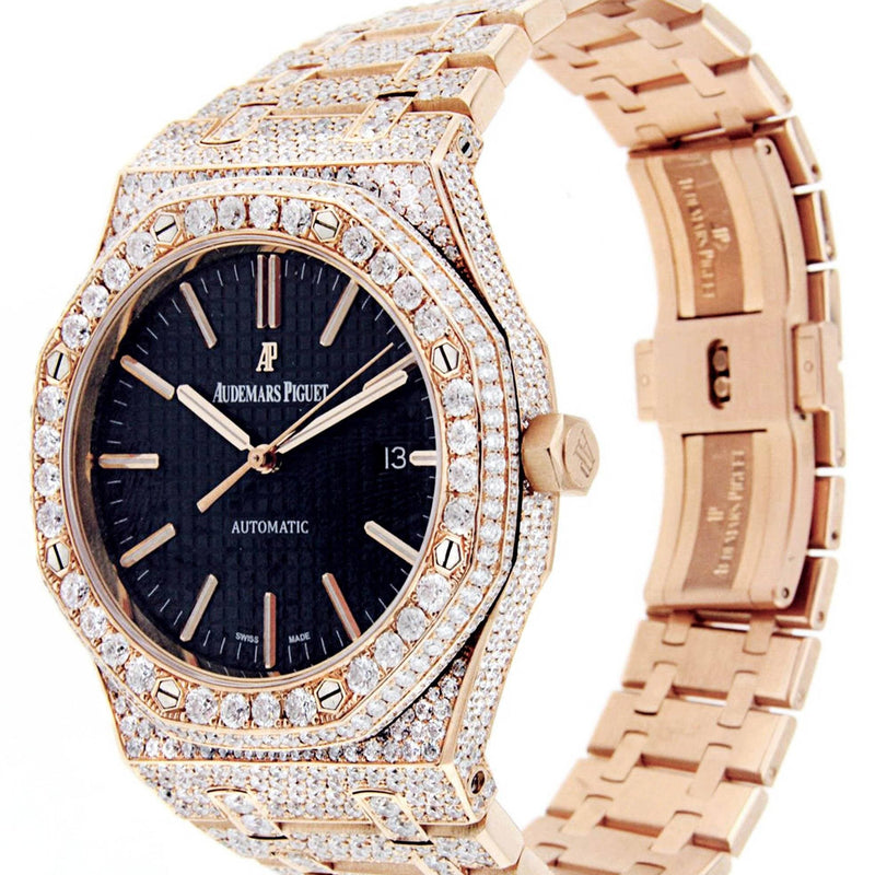Diamond Audemars Piguet Royal Oak | 18K Pink Gold | 41 Mm