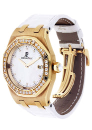 Audemars Piguet Royal Oak Watch For Women | 18K Yellow Gold | 33 Mm