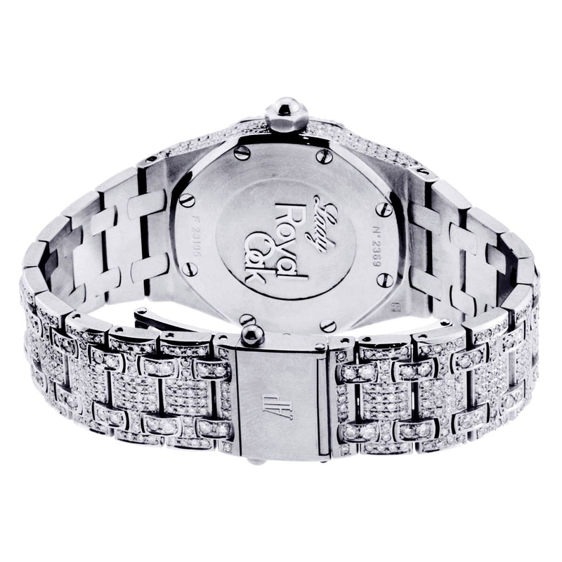 Diamond Audemars Piguet Royal Oak Watch For Women | Stainless Steel | 33 Mm