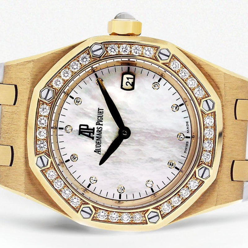Audemars Piguet Royal Oak Watch For Women | 18K Yellow Gold | 33 Mm