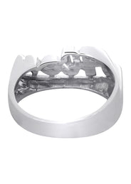 14K Diamond White Gold Name Ring | Appx. 3.6 Grams