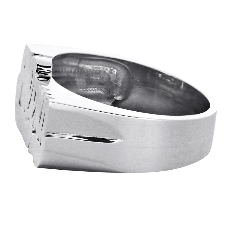 14K White Gold Name Ring | Appx. 9 Grams