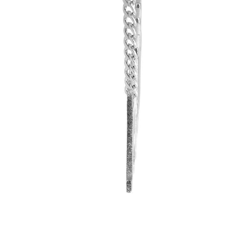 14K White Gold Name Plate Necklace | Style #81