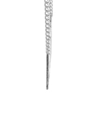 14K White Gold Name Plate Necklace | Style #81