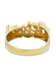 14K Heart Script Gold Name Ring | Appx. 4 Grams