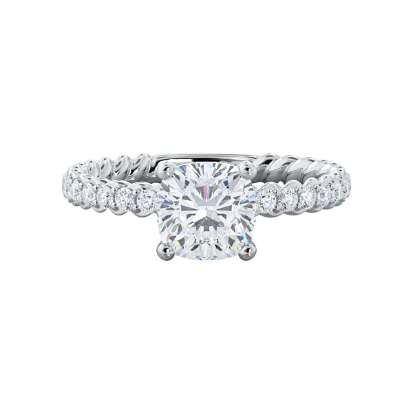 Amelia 2ct Cushion engagement ring setting