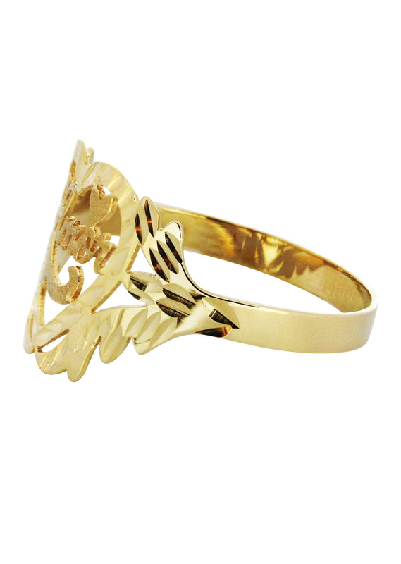 14K Gold Heart Name Ring | Appx. 1.2 Grams