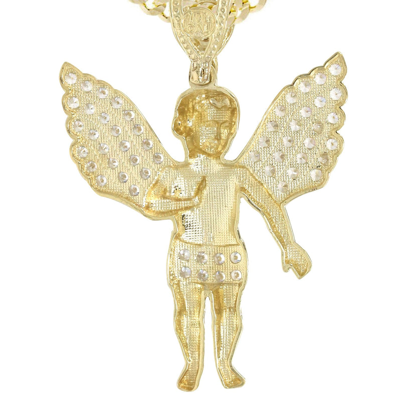 10K Yellow Gold Angel Necklace | Appx. 15.8 Grams