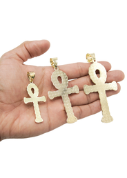 10K Yellow Gold Ankh Pendant | Customizable Size