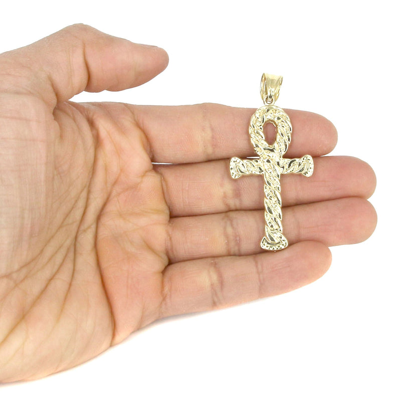 10K Yellow Gold Ankh Necklace | Appx. 13.1 Grams