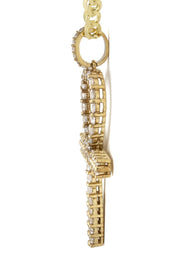 10K Yellow Gold Ankh Necklace | Small 9 Grams - Large 26 Grams