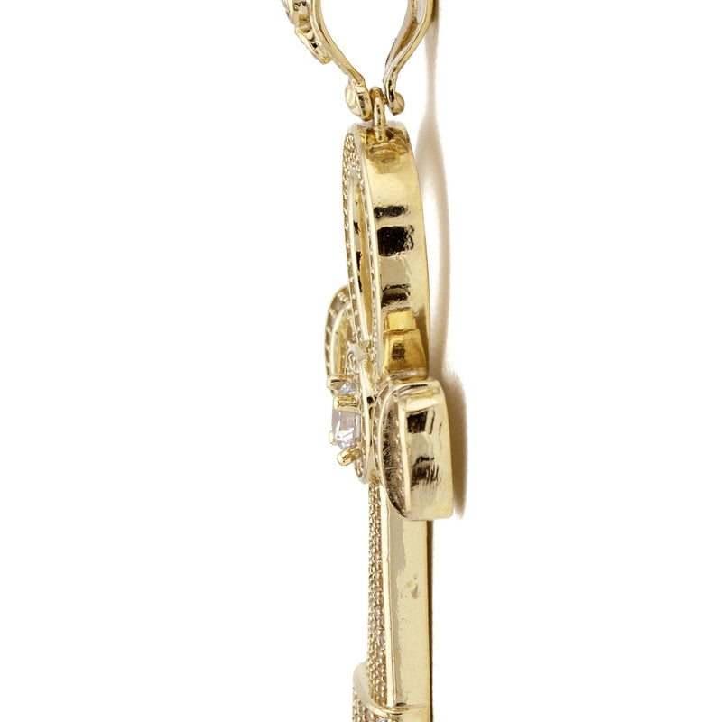 10K Yellow Gold Ankh Necklace | Small 10 Grams - Large 28 Grams