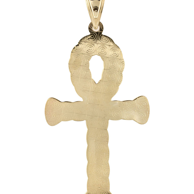 10K Yellow Gold Ankh Necklace | Small 6 Grams - Large 13 Grams