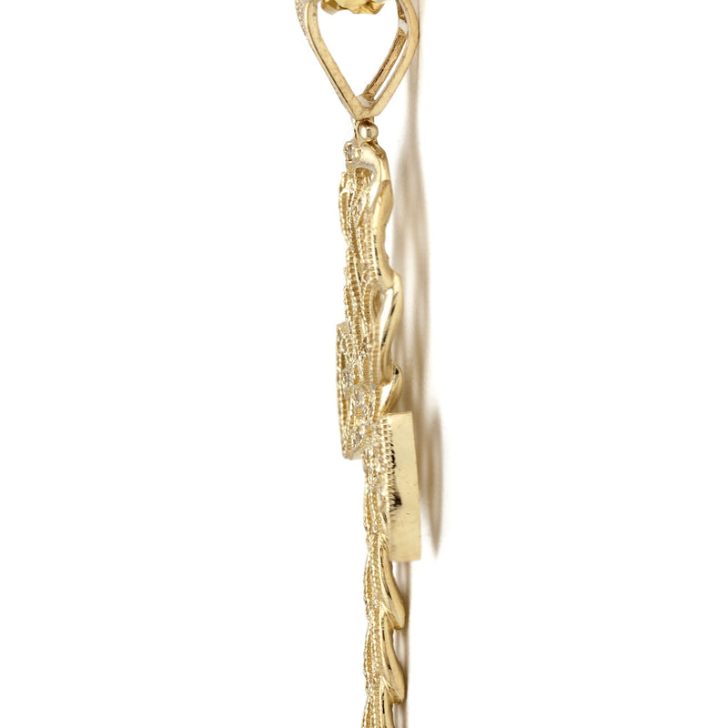 10K Yellow Gold Ankh Necklace | Small 9 Grams - Large 26 Grams