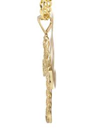 10K Yellow Gold Ankh Necklace | Small 9 Grams - Large 26 Grams