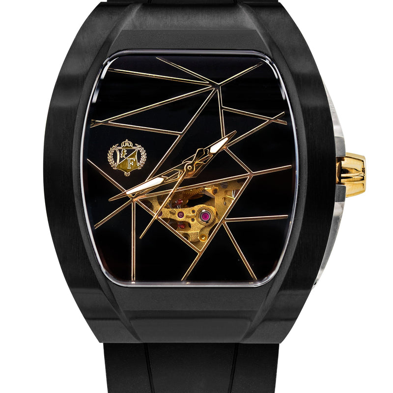 Frost NYC Womens Watch - Automatic Skeleton Black DLC Black| WFRST-01-T-B Black Band | Pre - Sale