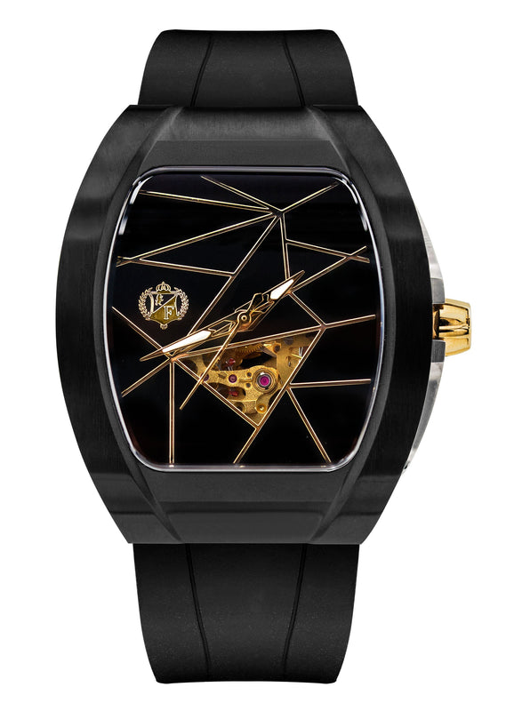 Frost NYC Womens Watch - Automatic Skeleton Black DLC Black| WFRST-01-T-B Black Band | Pre - Sale