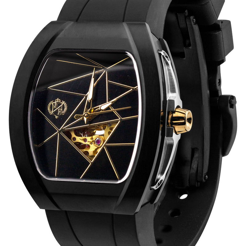 Frost NYC Womens Watch - Automatic Skeleton Black DLC Black| WFRST-01-T-B Black Band | Pre - Sale
