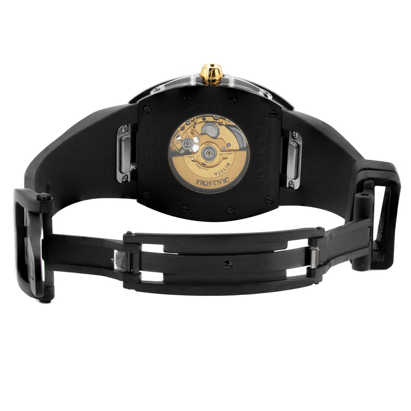 Frost NYC Womens Watch - Automatic Skeleton Black DLC Black| WFRST-01-T-B Black Band | Pre - Sale