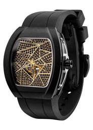 Frost NYC Diamond Evolution Women's Watch - Automatic Skeleton Black Triangle DLC | WFRST-01-TD-B Black Band | Pre - Sale