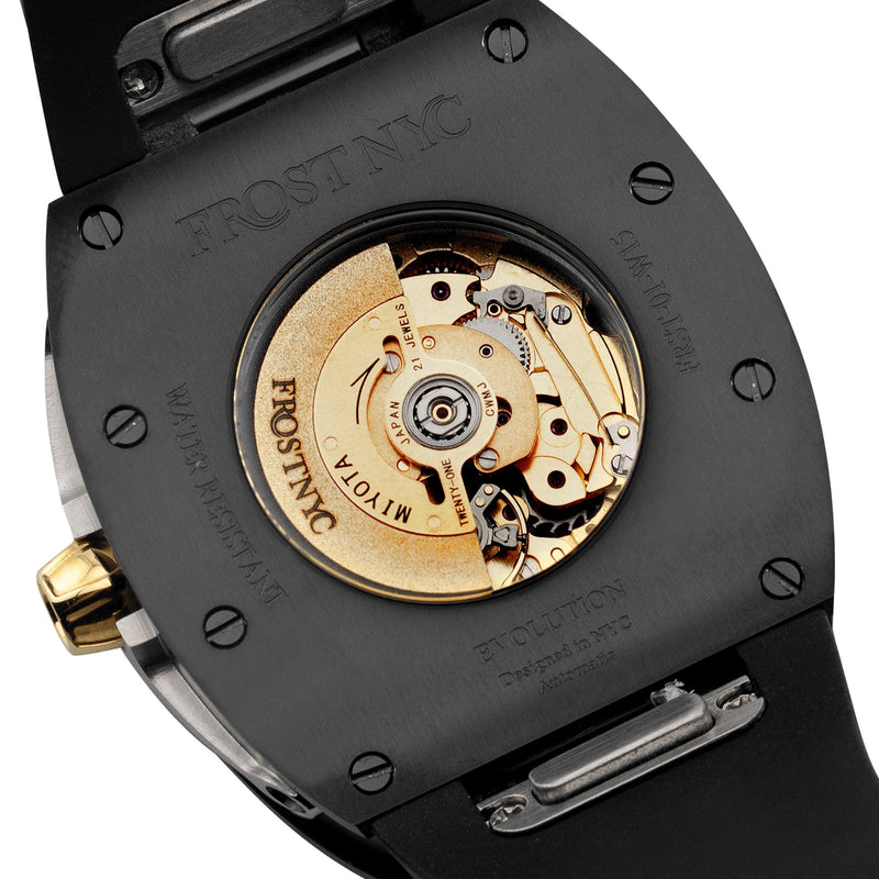 Frost NYC Evolution Women's Watch - Automatic Skeleton Black DLC | WFRST-01-L-B Black Band | Pre - Sale