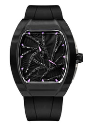 Frost NYC Diamond Evolution Women's Watch - Automatic Skeleton Black Leaves DLC | WFRST-01-LD-B Black Band | Pre - Sale