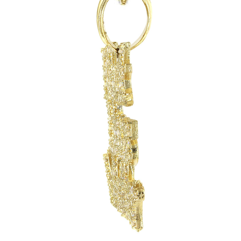 10K Yellow Gold Black Lives Matter Necklace | Appx 19.8 Grams