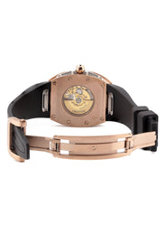 Frost NYC Diamond Evolution Women's Watch - Automatic Skeleton Rose Triangle | WFRST-01-TD-R Black Band | Pre - Sale