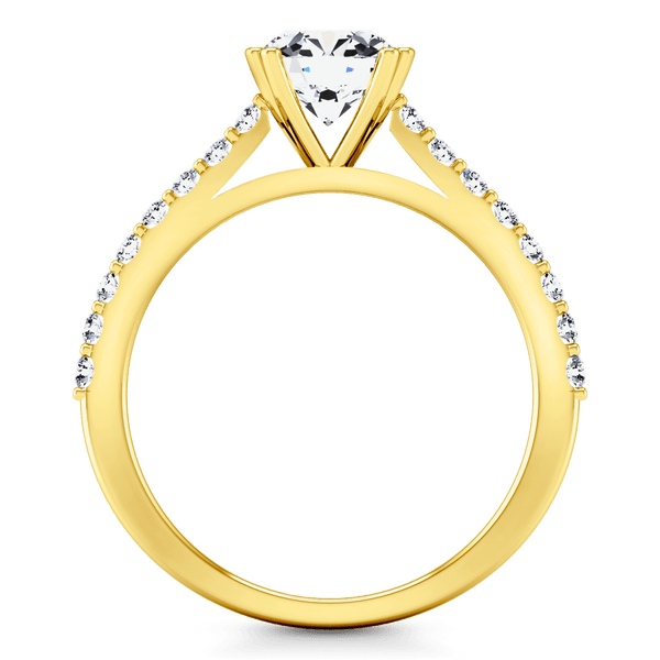 Pave Diamond EngagementRing Legacy 14K Yellow Gold
