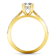 Pave Diamond EngagementRing Michelle 14K Yellow Gold