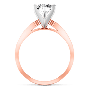 Pave Diamond Engagement Ring Yvonne 14K Rose Gold
