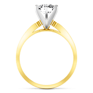 Pave Diamond EngagementRing Yvonne 14K Yellow Gold
