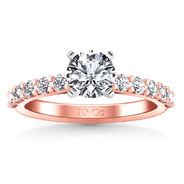 Pave Diamond Engagement Ring Cherish 14K Rose Gold