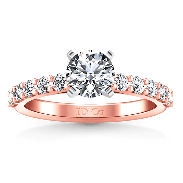 Pave Diamond Engagement Ring Cherish 14K Rose Gold