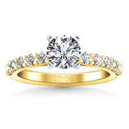 Pave Diamond EngagementRing Cherish 14K Yellow Gold
