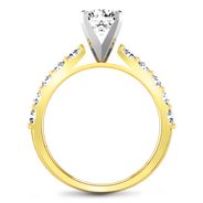 Pave Diamond EngagementRing Cherish 14K Yellow Gold