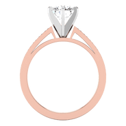 Pave Diamond Engagement Ring Calla 14K Rose Gold